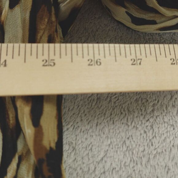 Chicos Jacket Womens 4 XL Animal Print Pleated Elegance Faux Fur Collar Mob Wife - Picture 5 of 14